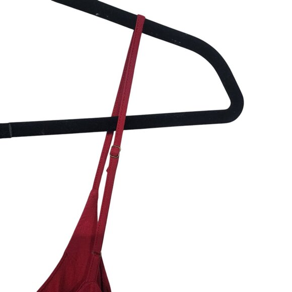 NEW Fashion Nova Ajay Maxi Dress S Red Adjustable Straps Sexy NWT - Picture 10 of 12